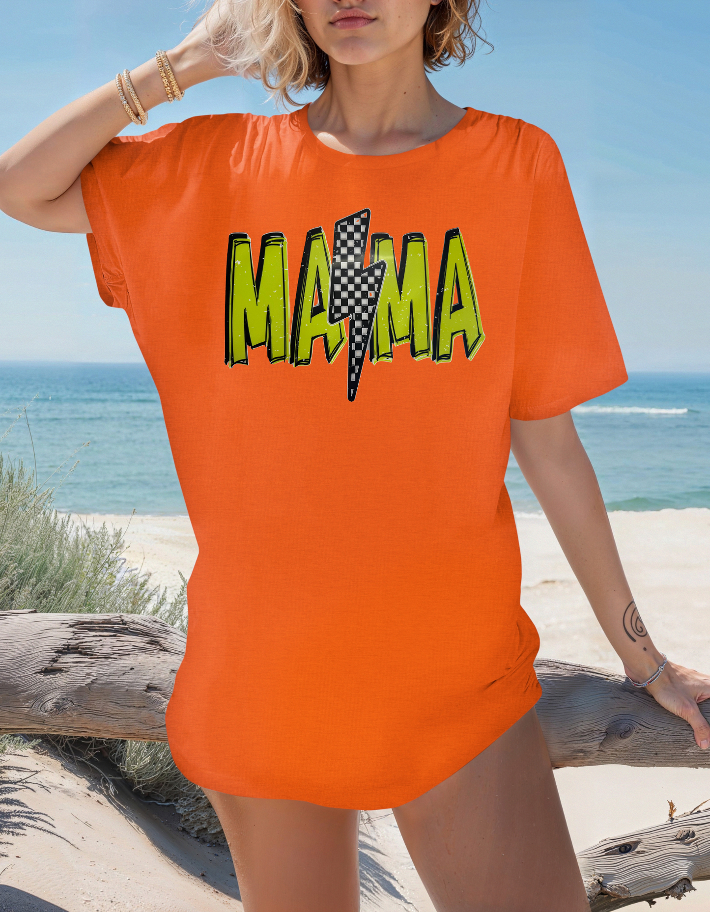 Mama Lighting Bolt Neon