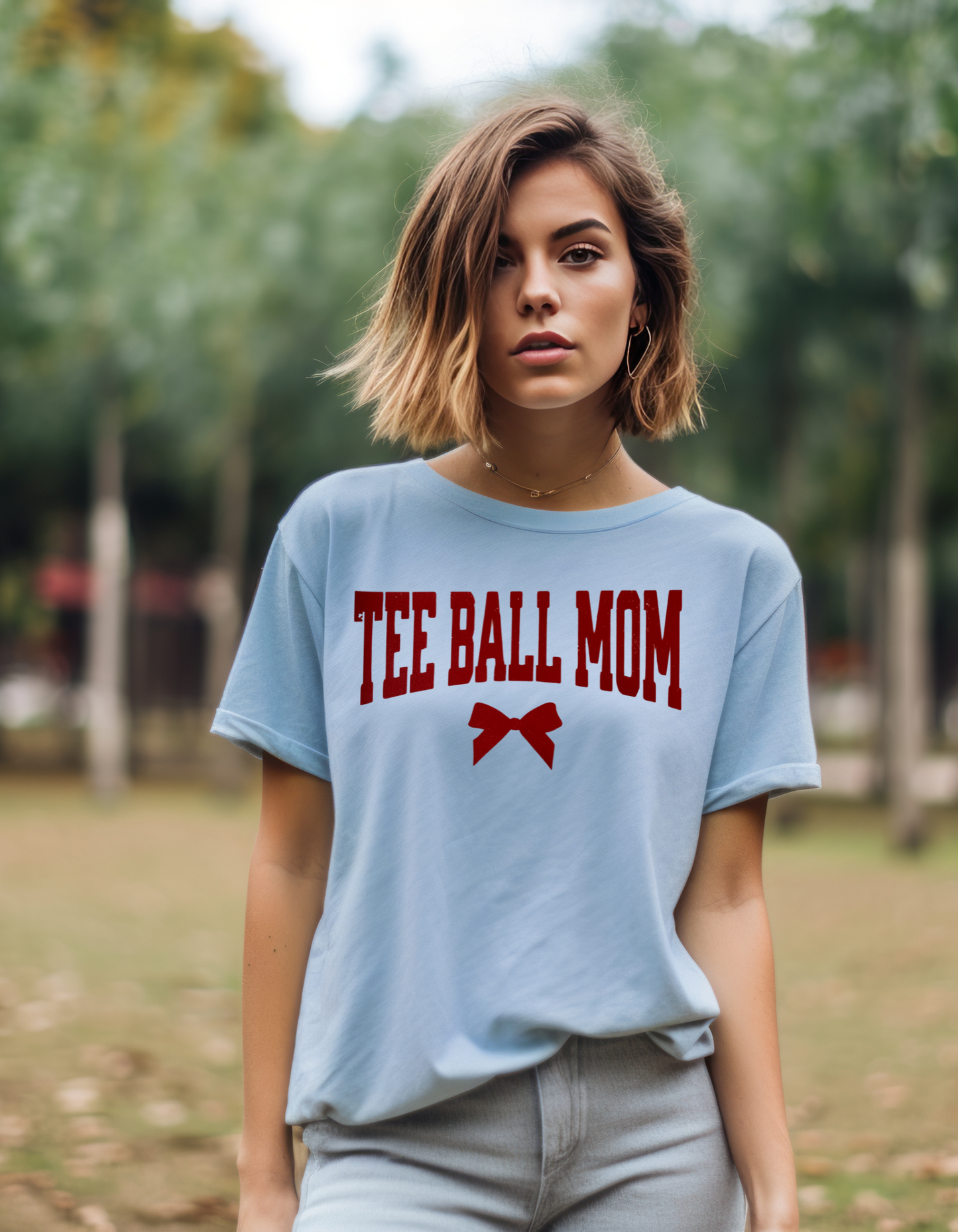 T-Ball Mom Red