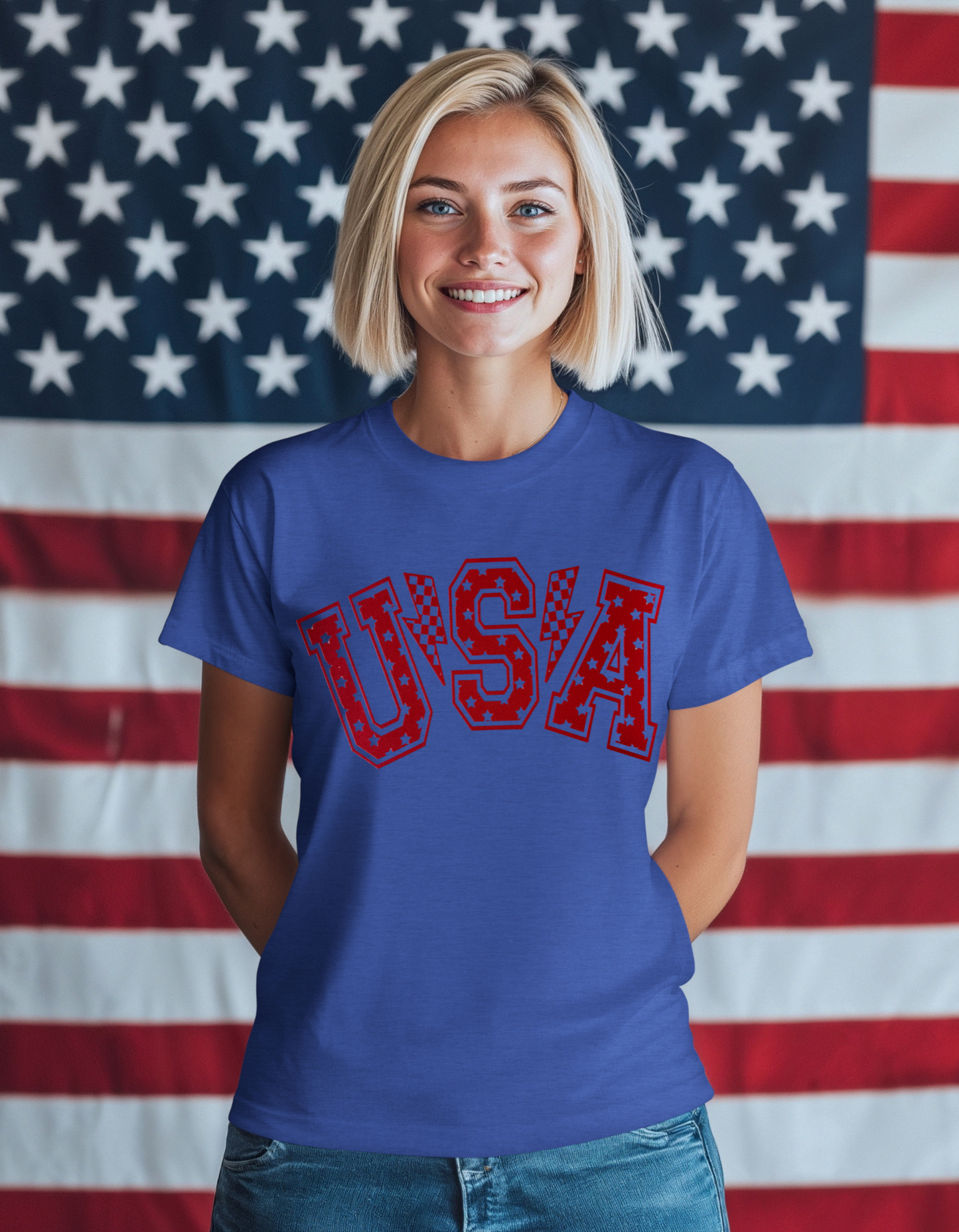 USA Lightening Bolt