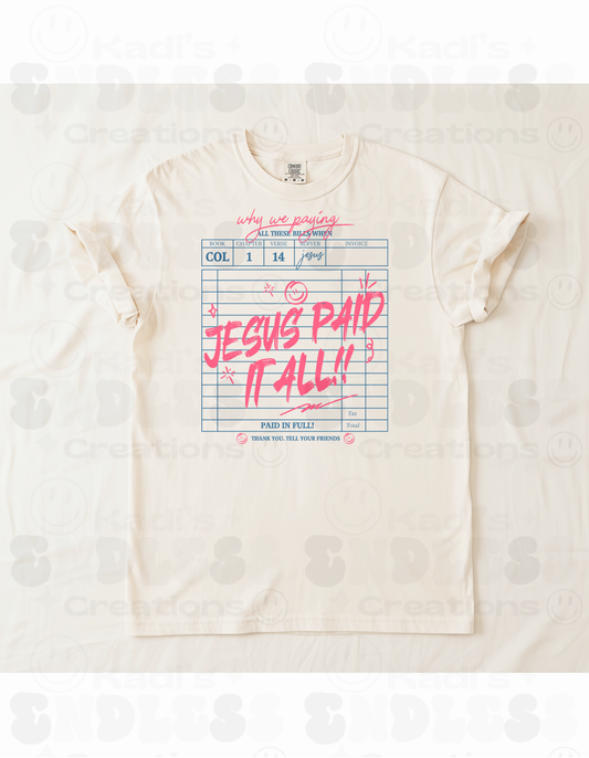 Jesus Paid It All