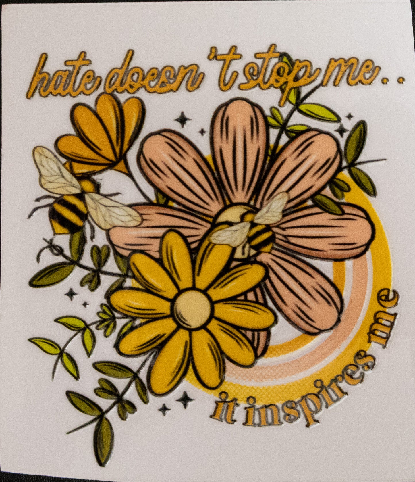 Hate Doesn't Stop Me it Inspires Me