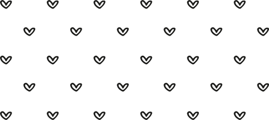 Mini Black Hearts